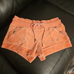 Juicy Couture Peach Velour Shorts